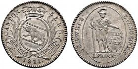 Ausländische Münzen und Medaillen 
 Schweiz-Bern 
 1 Franken zu 10 Batzen 1811. DT 34, HMZ 2-233a.
 Prachtexemplar mit herrlicher Patina, vorzüglic...