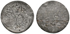 Ausländische Münzen und Medaillen 
 Schweiz-Obwalden 
 1/2 Kreuzer 1730. Zwei Wappen (das Obwaldner Wappen links!!!), darüber die Wertangabe zwische...