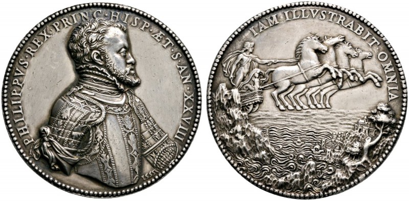 Ausländische Münzen und Medaillen 
 Spanien 
 Philipp II. 1556-1598 
 Silberm...