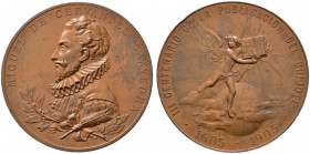 Ausländische Münzen und Medaillen 
 Spanien 
 Alfonso XIII. 1886-1931 
 Bronzemedaille 1905 von B. Maura, auf das 300-jährige Jubiläum der Publikat...