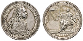 Ausländische Münzen und Medaillen 
 Südafrika 
 Silbermedaille 1743 von M. Holtzhey, auf die Ankunft Gustav Wilhelm Imhoffs am Kap der Guten Hoffnun...