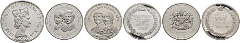 Ausländische Münzen und Medaillen 
 Südafrika 
 Republik 
 Lot von 3 Silberme...