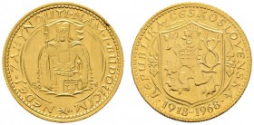 Ausländische Münzen und Medaillen 
 Tschechoslowakei 
 Tschechische Republik 
 Dukat 1968. Auf den 50. Jahrestag der Gründung der Tschechoslowakei....