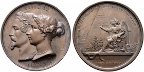Ausländische Münzen und Medaillen 
 Türkei 
 Abdul Meijid AH 1255-1277/ AD 1839-1861 
 Große Bronzemedaille 1854 von Hart, auf das Bündnis von Fran...