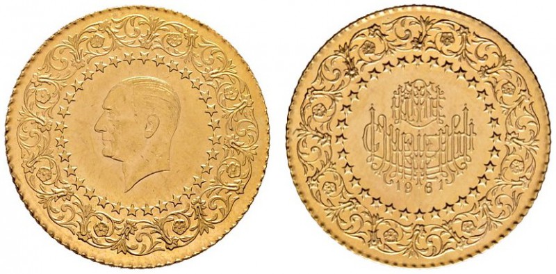 Ausländische Münzen und Medaillen 
 Türkei 
 Republik ab 1923 
 50 Piaster-Lu...