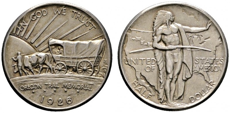 Ausländische Münzen und Medaillen 
 USA 
 Gedenk-1/2 Dollar 1926 -Philadelphia...