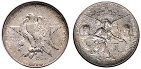 Ausländische Münzen und Medaillen 
 USA 
 Gedenk-1/2 Dollar 1935 -San Francisco-. Texas Centennial. KM 167. In US-Plastikholder der NGC (slapped) mi...