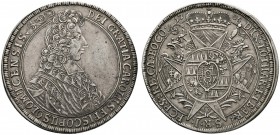 Römisch-Deutsches Reich 
 Olmütz, Bistum 
 Karl III. von Lothringen 1695-1711 
 Breiter Taler 1705 -Kremsier-. Suchomel/Videman 575, L.-M. 352, Dav...