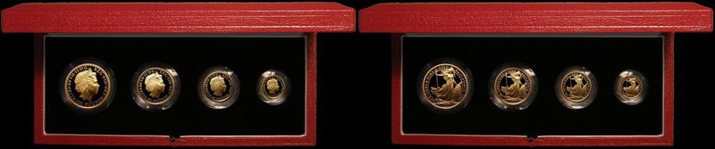 Britannia Gold Proof Set 2000 the 4-coin set comprising &pound;100 One Ounce, &p...