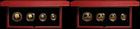 Britannia Gold Proof Set 2000 the 4-coin set comprising &pound;100 One Ounce, &pound;50 Half Ounce, &pound;25 Quarter Ounce and &pound;10 One Tenth Ou...