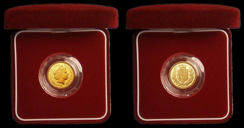 Half Sovereign 2002 Proof FDC in the red box of issue with certificate