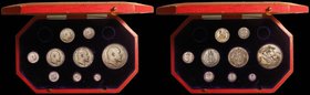 Proof Set 1902 Silver Set (9 coins) Crown, Halfcrowm, Florin, Shilling, Sixpence and Maundy Set nFDC-FDC with an original matching golden tone, the Sh...