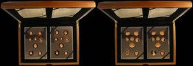 Proof Set 2015 the double set the definitive set in Gold comprising Fourth Portrait Ian Rank-Broadley final editions and Fifth Portrait Jody Clark fir...