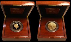 Ten Pounds 2015 100th Anniversary of the First World War - Reality 5 oz. Gold Proof, the reverse with a matt finish FDC in the impressive box of issue...