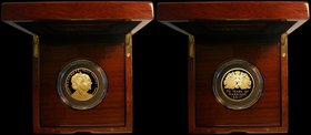 Ten Pounds 2017 Queen Elizabeth II and Prince Philip 70 Years of Marriage 5oz. Gold minted in .999 pure, Proof S.M10, a very impressive issue, FDC in ...