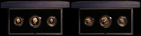 The 1988 United Kingdom Gold Proof Three-coin Sovereign Collection comprising Two Pounds, Sovereign and Half Sovereign S.PGS09 FDC in the Royal Mint b...