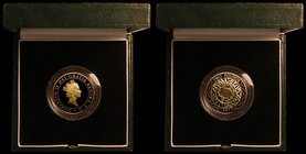 Two Pounds 1997 Technology Gold Proof S.K8 FDC in the Royal Mint box of issue with certificate