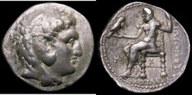 Ancient Greece Ar Tetradrachm. Macedon. Philip III 323-317BC. Obverse: Head of Herakles right, wearing lion's skin head-dress, Reverse: Zeus seated le...
