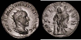 Roman Antoninianus Aemilian (253AD) Obverse: Bust right, radiate and draped IMP AEMILIANUS PIVS FEL AVG, Reverse Hercules standing right, resting on c...