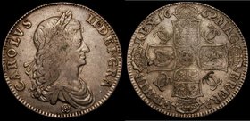 Crown 1662 Rose below bust, stop above head, no date on edge, upright die alignment, Bull 342, unlisted in the 1992 ESC, Fine, the reverse a touch bet...