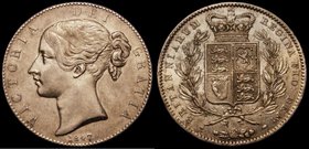 Crown 1847 Young Head ESC 286, Bull 2567 NEF and with some underlying mint lustre, the 1847 Young Head Crown a good deal scarcer than 1844 and 1845 in...