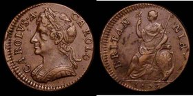 Farthing 1672 Peck 519 GVF the reverse with a few small spots