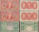 British Caribbean Territories & British Guiana George VI portrait issues (3) a charming collection of Scarce notes comprising a British Caribbean Terr...