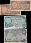 East Africa Currency Board a near complete denomination set of the ND (1964) "Lake" issues (4) comprising 5 Shillings Pick 45 (2) serial numbers R9982...