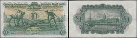 Ireland (Republic) Currency Commission Consolidated Banknote 1 Pound The Bank of Ireland First Issue Pick 8a (PMI CBI1, BY E001) dated 7th July 1938 s...