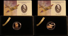 R.J.Mitchell - Designer of the Spitfire Aircraft 1895-1937 Centenary of his Birth 1895-1995 Gold medal 38mm diameter struck in .916 gold and weighing ...