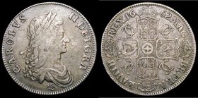 Crown 1662 Rose below bust, no date on edge ESC 15, Bull 339 Fine/Good Fine and nicely toned