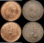 Farthings (2) 1799 3 Berries Peck 1279 UNC with minor cabinet friction and a few small tone spots, 1799 4 Berries, Peck 1280 the much scarcer variety ...