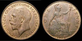 Penny 1926 First Head Freeman 193 dies 3+B UNC or near so with traces of lustre and minor cabinet friction