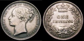 Shilling 1869 ESC 1319, Bull 3037, Die Number 4, EF once cleaned, a rare date and possibly under-rated, our archive database shows we have sold only 5...