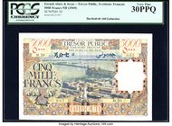 French Afars & Issas Tresor Public, Djibouti 5000 Francs ND (1969) Pick 30 PCGS Very Fine 30PPQ. Notes issued under this name were issued before the O...