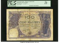 French Indochina Banque de l'Indo-Chine, Saigon 100 Piastres 3.3.1914 Pick 39 PCGS Fine 15. A beautiful and popular type, and scarce with such an earl...