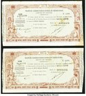 Early Pair of New Caledonia Tresor Public Notes. A scarce, early piece of currency which is not often seen in this high of condition. Tresor Public 10...