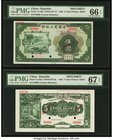 China Agricultural & Industrial Bank of China 5 Yuan 1932 Pick A110fs; A110sb Front and Back Specimens PMG Gem Uncirculated 66 EPQ; Superb Gem Unc 67 ...