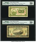 China Bank of China, Manchuria 20 Cents 1914 Pick 36c S/M#C294-60 PMG Very Fine 30; Bank of China, Manchuria 10 Cents = 1 Chiao 1917 Pick 42b S/M#C294...
