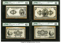 China National Commercial Bank Limited 1; 5; 10 Dollars 1923 Pick 517p1; 517p2; 518p1; 581p2; 519p1; 519p2 Denomination Proof Set of Six Examples PMG ...