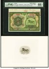 China National Industrial Bank of China 10 Yuan 1924 Pick 527s S/M#C291-3 Specimen PMG Gem Uncirculated 66 EPQ. This working Specimen is especially de...