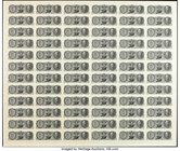 China Central Bank of China 20 Cents 1946 Pick 396 S/M#C302-11 Uncut Sheet of 72 Specimens Choice Crisp Uncirculated. Although the issued example for ...