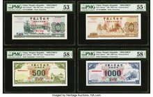China People's Republic 500; 1000 Yuan 1992 Pick Unlisted Financial Bond Specimens PMG Choice About Unc 58 EPQ (2) and 500; 1000 Yuan 1992 Pick Unlist...