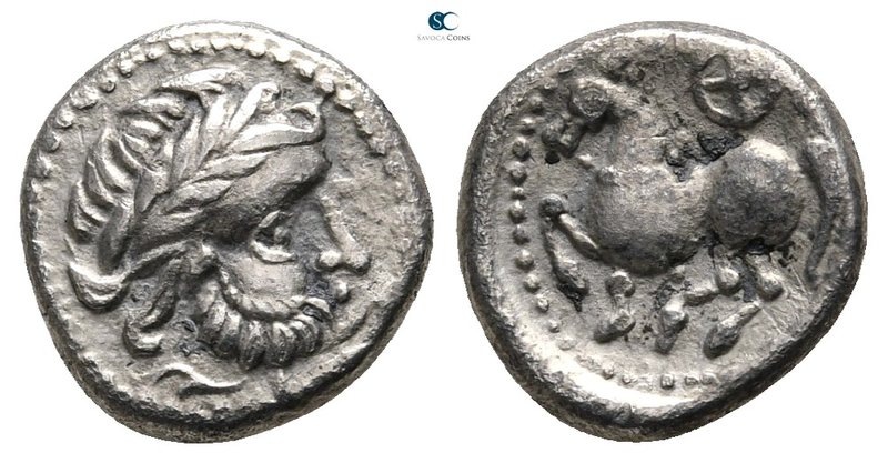 Eastern Europe. Imitation of Philip II of Macedon circa 300-100 BC. "Dachreiter"...