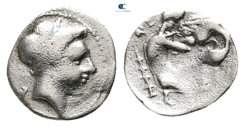 Campania. Neapolis circa 320-300 BC. 
Obol AR

11 mm., 0,46 g.



nearly ...