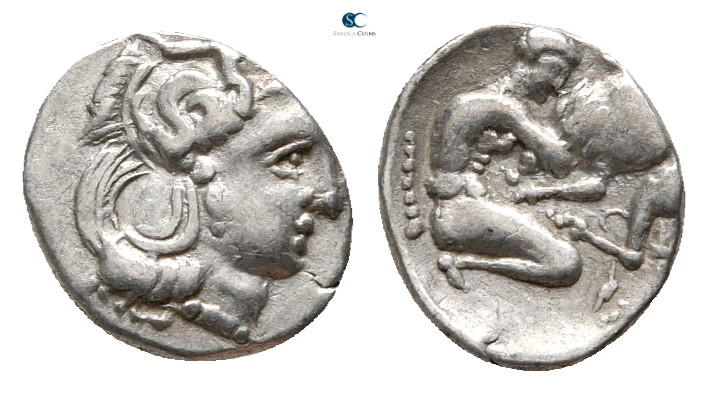Calabria. Tarentum circa 400-250 BC. 
Diobol AR

13 mm., 0,96 g.



very ...