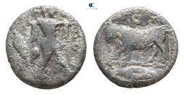 Lucania. Poseidonia 445-420 BC. Diobol AR