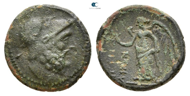 Bruttium. Petelia 300-200 BC. 
Bronze Æ

17 mm., 3,36 g.



nearly very f...