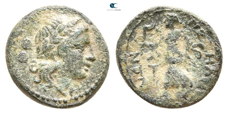 Bruttium. Petelia 215-210 BC. 
Bronze Æ

16 mm., 2,49 g.



very fine