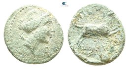 Bruttium. Petelia circa 214-208 BC. Semuncia Æ